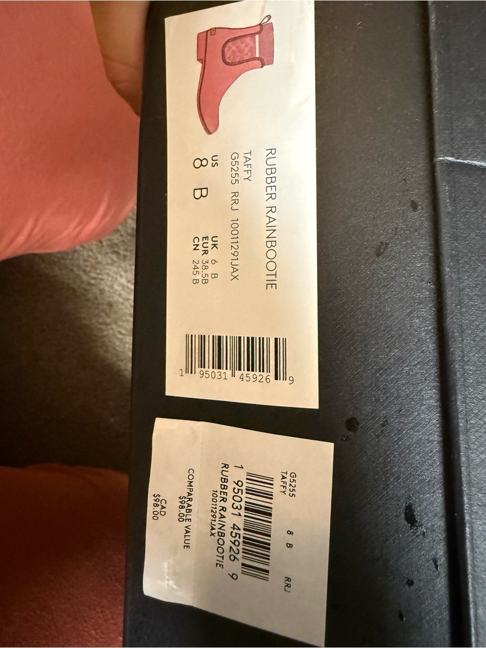 Coach Pink Signature Chelsea Rain Booties - Picture 3 of 3